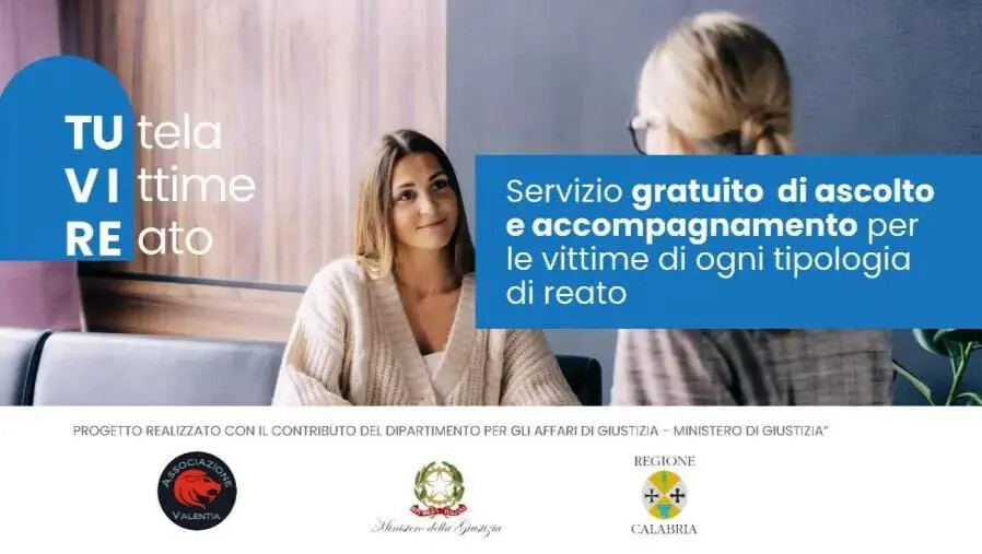 Vibo Valentia, al via il progetto “TU.VI.RE.” – Sportelli di Tutela per le Vittime di Reato images Vibo Valentia, al via il progetto “TU.VI.RE.” – Sportelli di Tutela per le Vittime di Reato