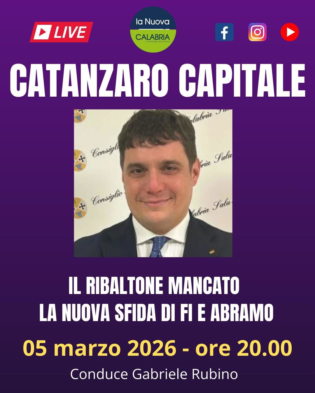 images Catanzaro Capitale: dal ribaltone fallito alle future mosse di FI e il ruolo di Abramo, parla Polimeni (DIRETTA ORE 20)