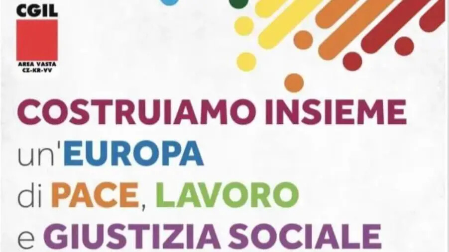 images Per un’Europa di pace, lavoro e giustizia sociale: CGIL Area Vasta manifesta a Borgia per il Primo Maggio