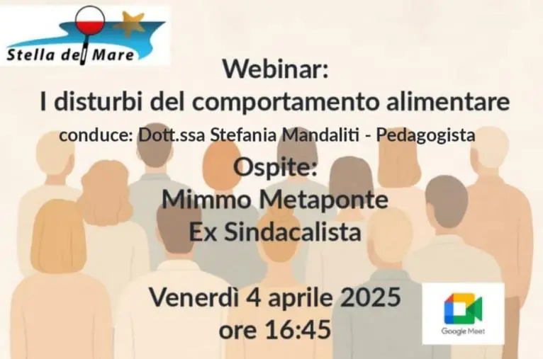 images I disturbi del comportamento alimentare: il 4 aprile il Webinar di "Stella del Mare"