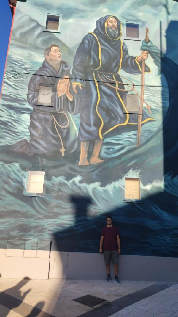 Fossato Serralta, inaugurato il murales dell'artista Leonardo Cannistrà dedicato a San Francesco di Paola images Fossato Serralta, inaugurato il murales dell'artista Leonardo Cannistrà dedicato a San Francesco di Paola