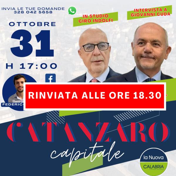 images Catanzaro Capitale, UMG nel 'mirino': ospite il prof Indolfi e intervista al rettore Cuda (DIRETTA ALLE 18.30)