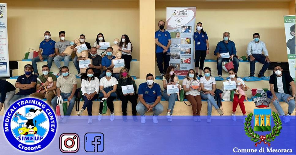 Mesoraca è più sicura: concluso il corso di Blsd del centro di formazione "Simeup Crotone" images Mesoraca è più sicura: concluso il corso di Blsd del centro di formazione "Simeup Crotone"