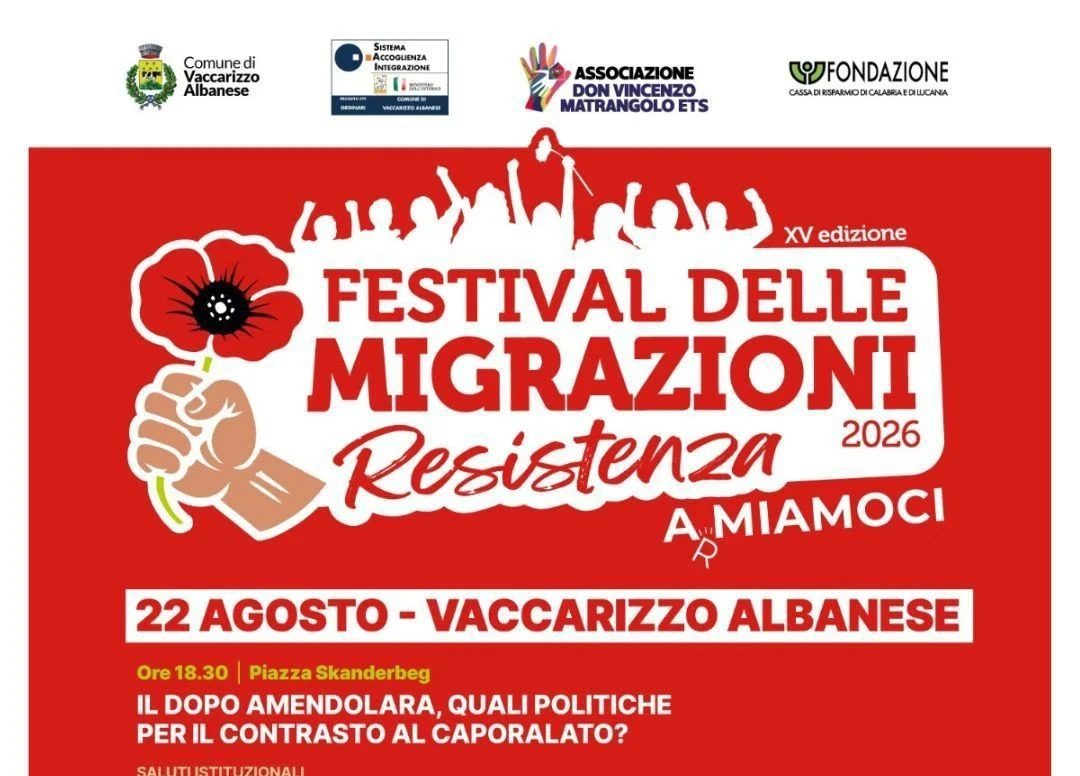 Festival delle Migrazioni, oggi a Vaccarizzo Albanese il dibattito sul caporalato