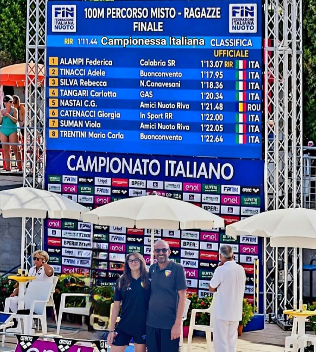 L'atleta della Calabria Swim Race Federica Alampi è campionessa d'Italia e firma il nuovo record italiano images L'atleta della Calabria Swim Race Federica Alampi è campionessa d'Italia e firma il nuovo record italiano