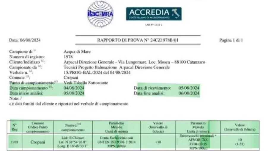 images Mare sporco a Cropani, il Comune: "Le materie organiche non provengono da scarichi fognari"