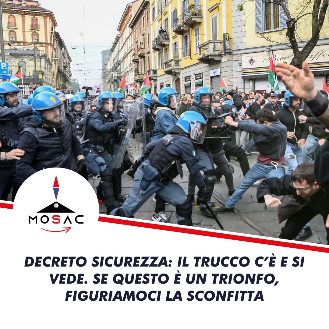 images Decreto sicurezza, Spagnolo (Mosac): "Il trucco c'è e si vede"