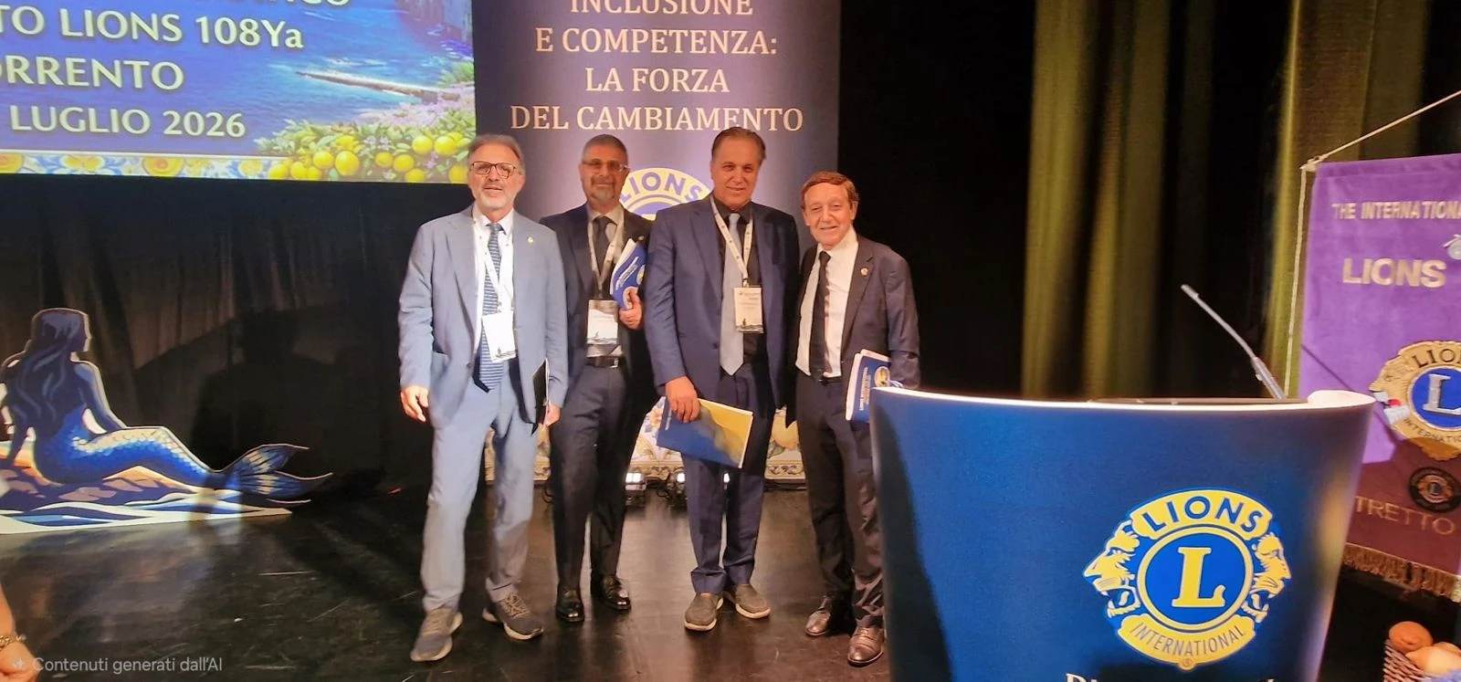 Il Lions Club Lamezia Terme-Valle del Savuto trionfa a Sorrento: pioggia di incarichi e il giuramento del Governatore Canetti