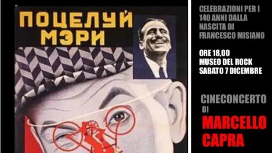 images Catanzaro, al Museo del Rock la proiezione de “Il bacio di Mary Pickford” con l’inedita colonna sonora di Marcello Capra
