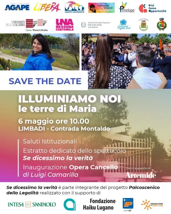 images 6 maggio: evento in memoria di Maria Chindamo, tra arte e impegno sociale