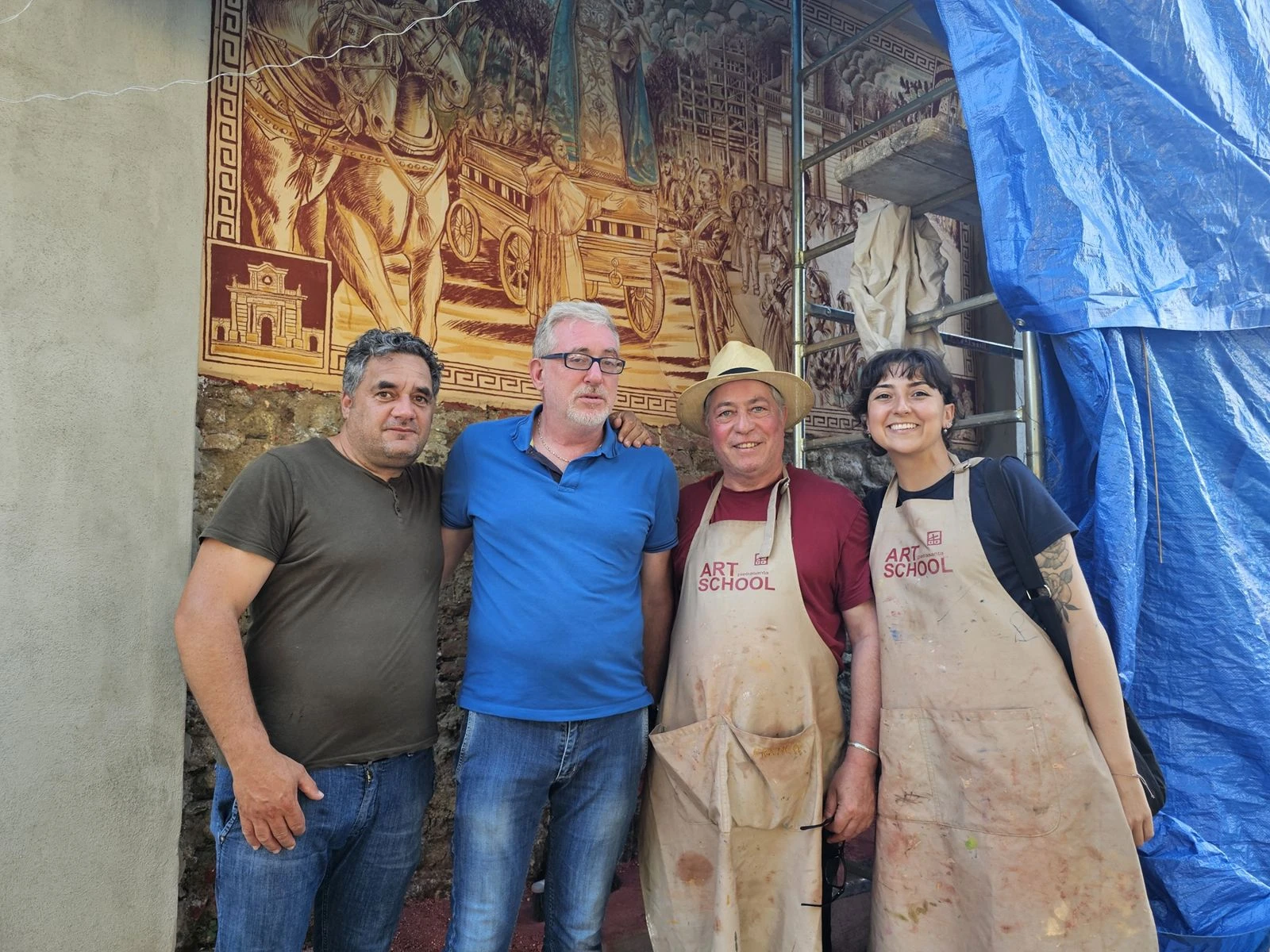 Torre di Ruggiero, gli sgraffiti di Pagliarulo diventano racconto vivo della Civitas Mariae