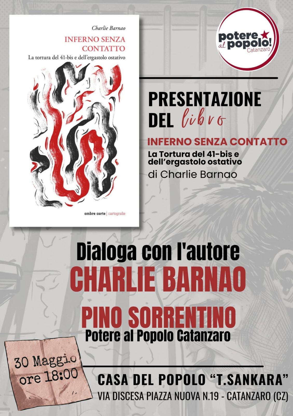 images Catanzaro, Potere al popolo incontra il prof Charlie Barnao  