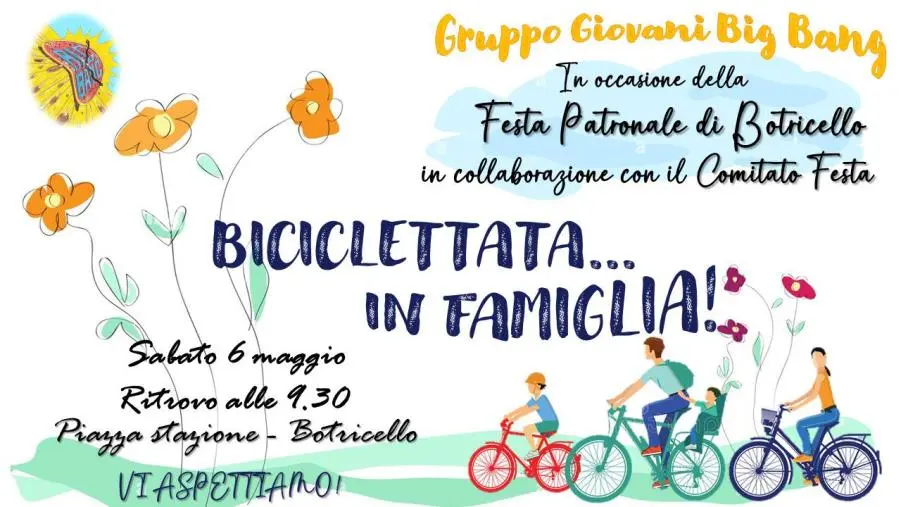 Botricello, festa patronale:c'è anche l'iniziativa "Biciclettata in famiglia" promossa da Big Bang images Botricello, festa patronale:c'è anche l'iniziativa "Biciclettata in famiglia" promossa da Big Bang