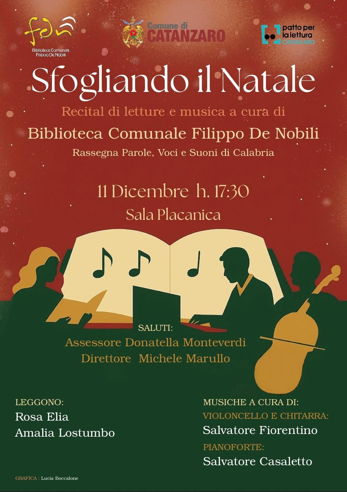 images "Sfogliando il Natale", giovedì 11 dicembre il recital di letture e musica in Biblioteca De Nobili a Catanzaro 