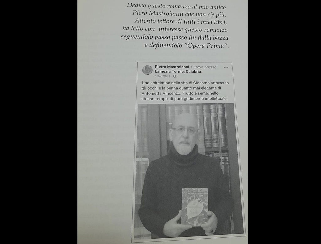 images Dedicata al ricordo del lametino Piero Mastroianni la seconda edizione del romanzo "Il raccoglitore di foglie"