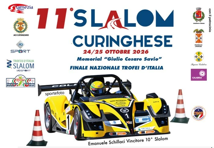 Tutto pronto per l'11° Slalom Curinghese, finale del Trofeo d’Italia Slalom e Challenge Slalom Calabria 202