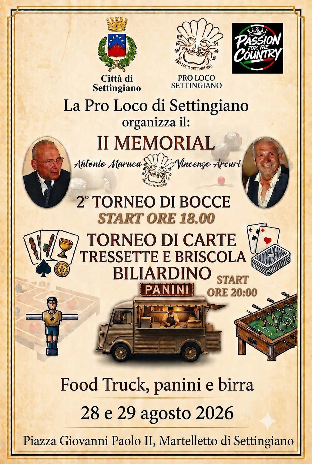 A Settingiano si torna a giocare insieme: due serate tra sport, tradizione, musica e divertimento