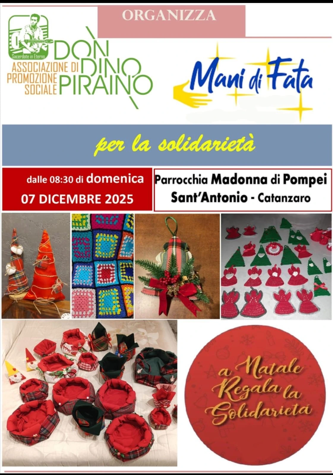 Catanzaro, a Natale regala solidarietà con l’associazione di don Dino Piraino