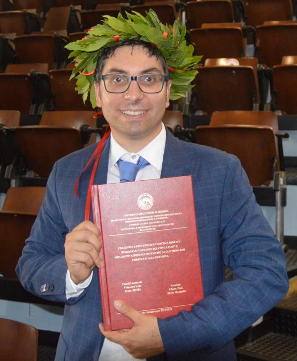 images Ris/Pacs regionale, la tesi di laurea di Vincenzo Vaiti presto diventerà un progetto per la Regione