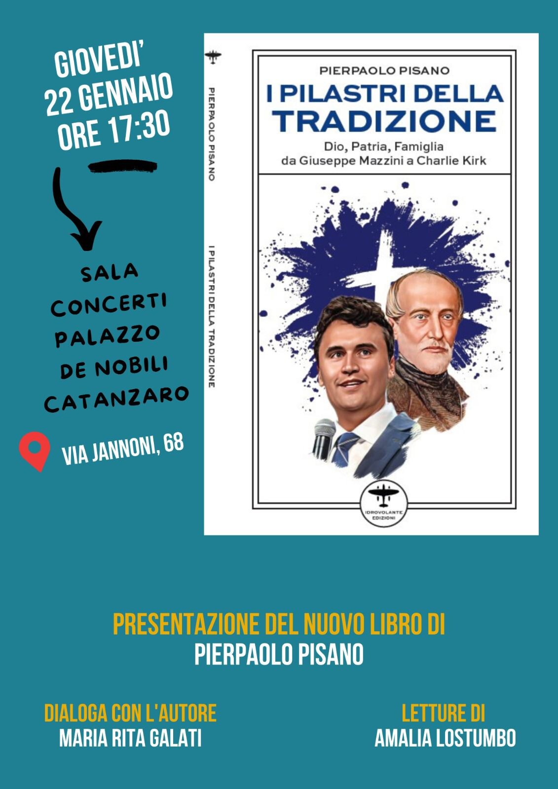 images Catanzaro, a palazzo de Nobili la presentazione del libro di Pierpaolo Pisano: "I pilastri della tradizione" 