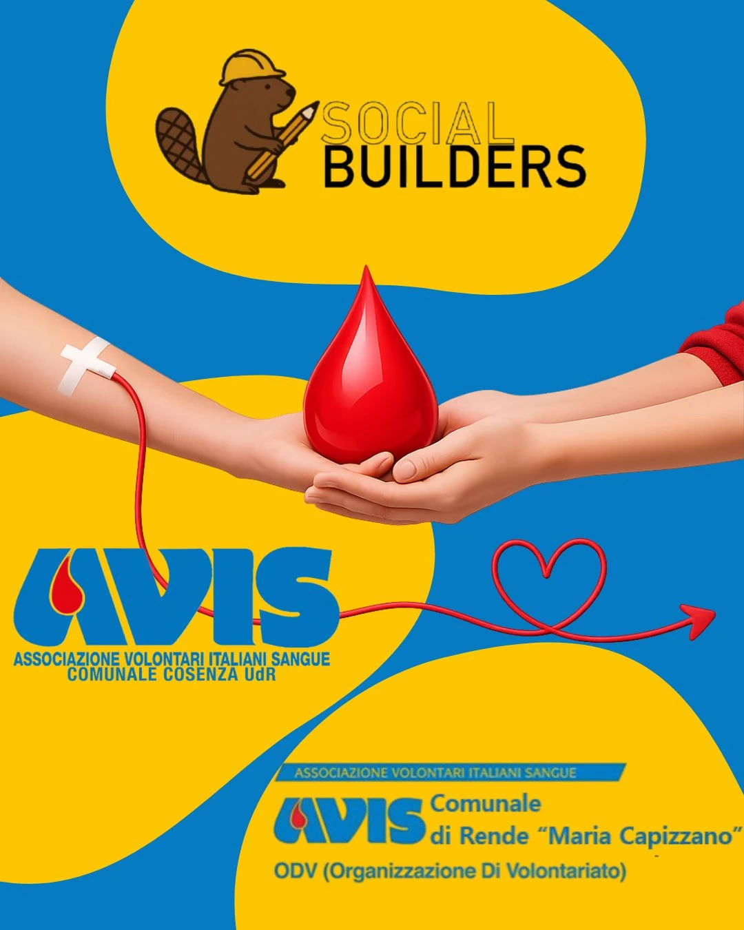Social Builders e AVIS insieme per promuovere la donazione del sangue
 a Cosenza e Rende

