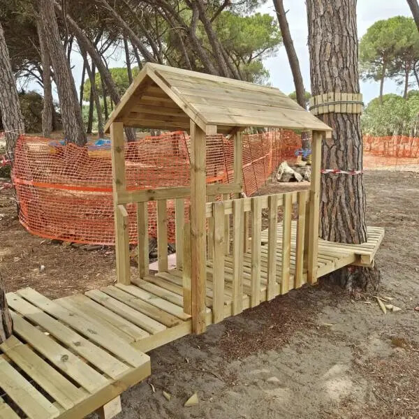 images Simeri Crichi, il Percorso Avventura inizia a prendere forma nel Parco di Homomorto 