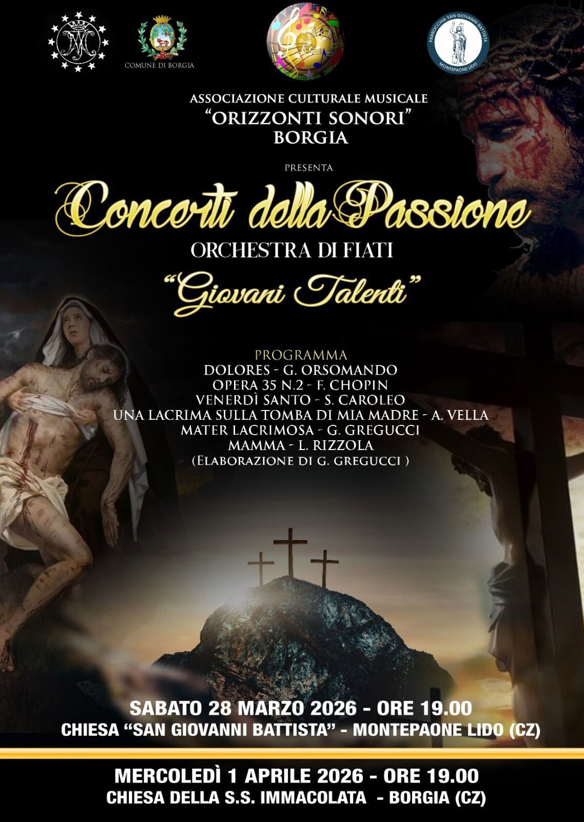 images Settimana Santa, le chiese di Montepaone Lido e Borgia ospitano i "Concerti della Passione" 
