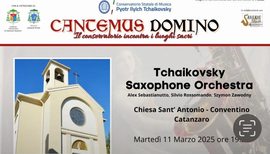 Catanzaro, nella Chiesa del Conventino concerto di musica sacra per il Cantemus Domini images Catanzaro, nella Chiesa del Conventino concerto di musica sacra per il Cantemus Domini