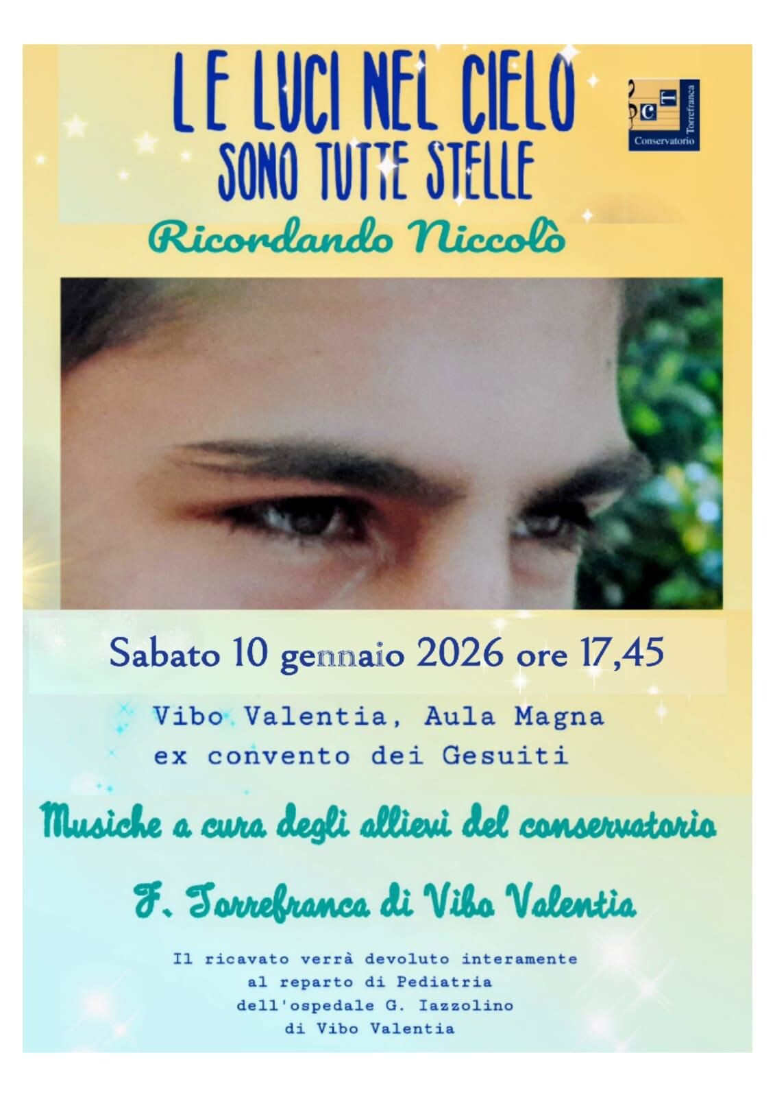 images Un concerto per ricordare Niccolò Grillo: musica e solidarietà al Torrefranca di Vibo