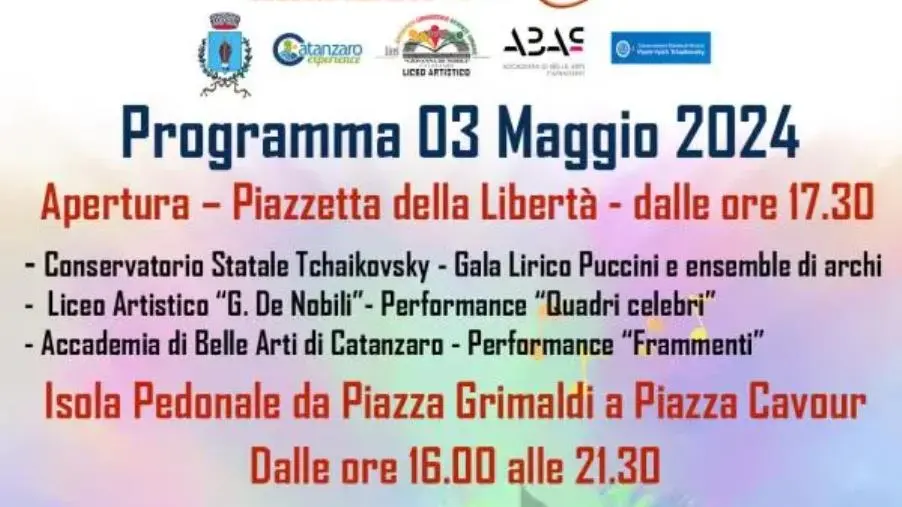 images Al via a Catanzaro il "Maggio dell’Arte": oggi l’apertura, ci sarà l’isola pedonale