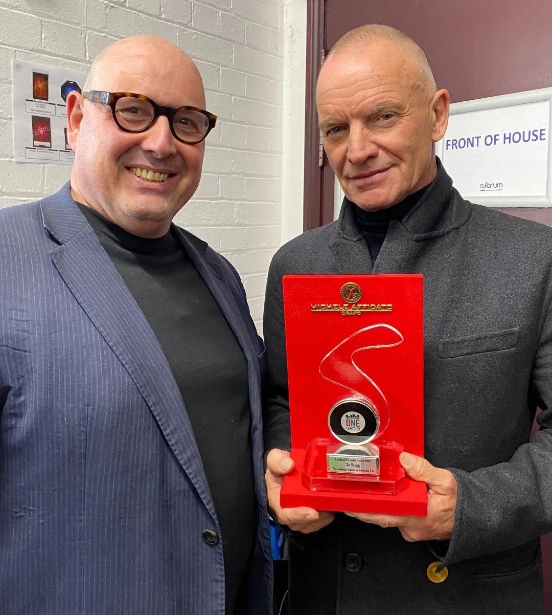 Sting premiato con il “London One Radio Award 225” firmato Michele Affidato