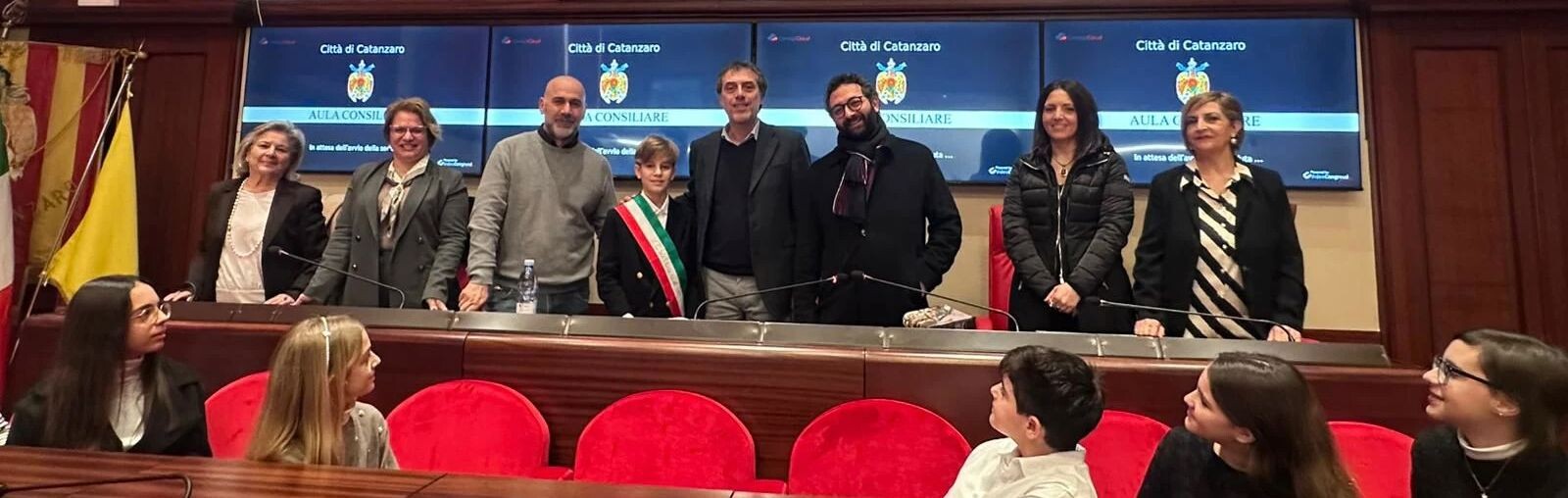 images A Catanzaro studenti protagonisti nell'Aula rossa: si è insediato il mini sindaco dell’Ic 'Milani Preti'