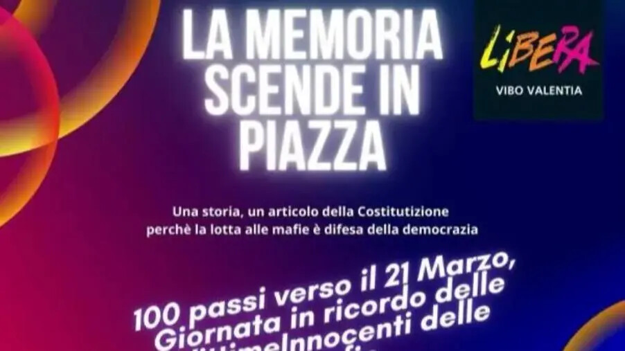 images A Vibo “La Memoria scende in Piazza”: appuntamento sabato 15 marzo