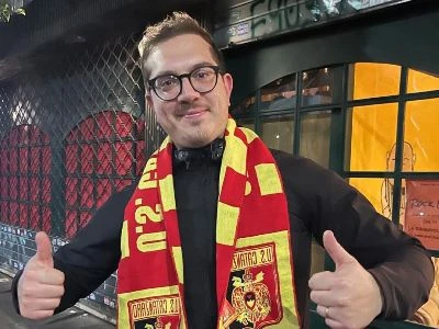 Tifosi del Catanzaro calcio pure in Molise, Giuseppe Ingratta di Agnone si è fatto coinvolgere dai tifosi giallorossi
