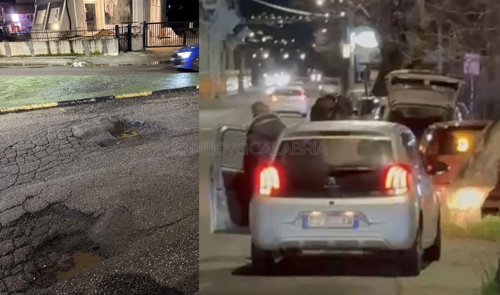 images Strade groviera a Catanzaro: nel quartiere Santa Maria sette auto danneggiate in pochi minuti