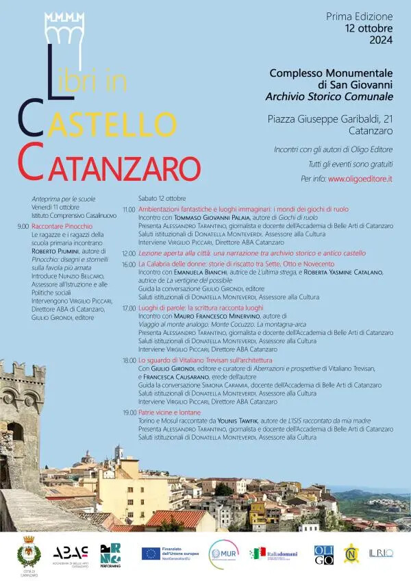 Catanzaro, all’ombra della torre del San Giovanni arriva “Libri in Castello” images Catanzaro, all’ombra della torre del San Giovanni arriva “Libri in Castello”