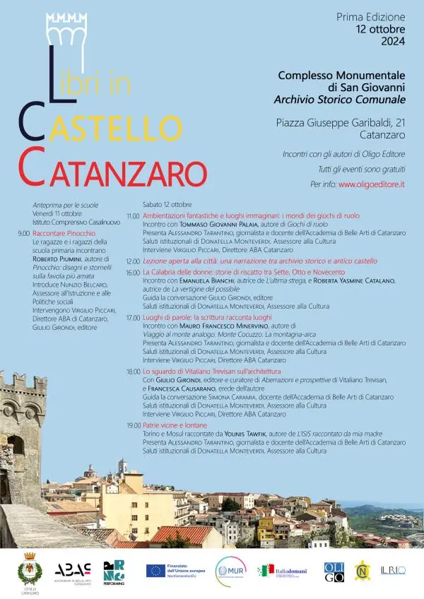 images Catanzaro, all’ombra della torre del San Giovanni arriva “Libri in Castello”