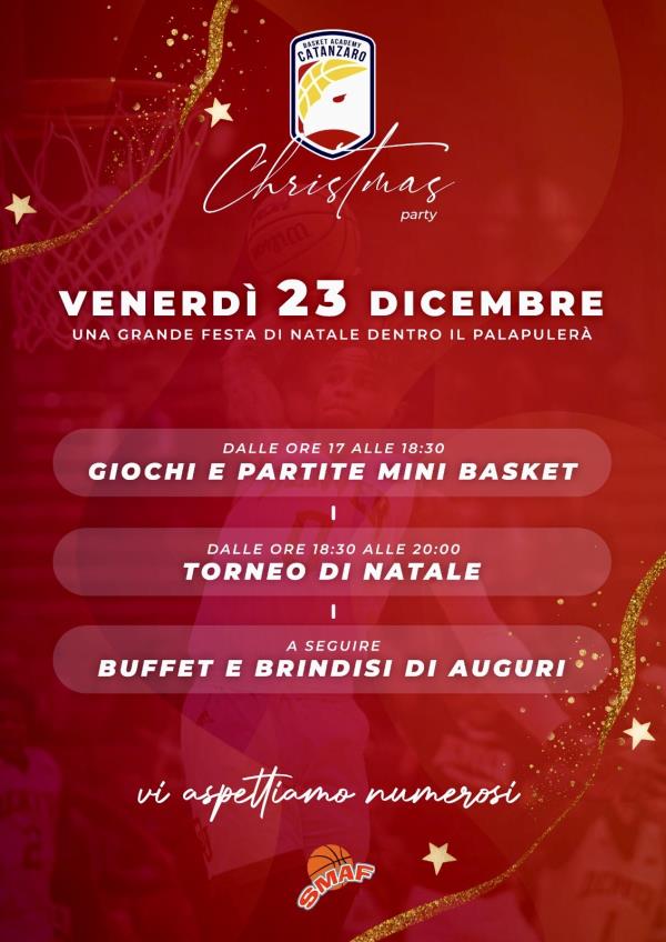 images La Basket Academy Catanzaro venerdì festeggia il Natale con sport e non solo al Pala Pulerà
