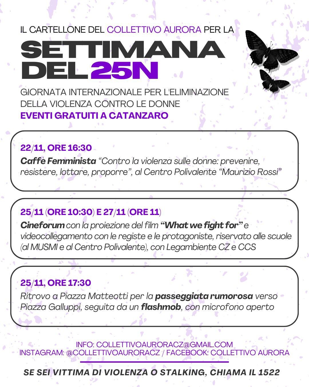 Contro la violenza sulle donne: a Catanzaro il programma del Collettivo Aurora images Contro la violenza sulle donne: a Catanzaro il programma del Collettivo Aurora