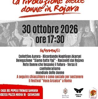 images Catanzaro, la rivoluzione delle donne in Rojava: iniziativa del Collettivo Aurora  