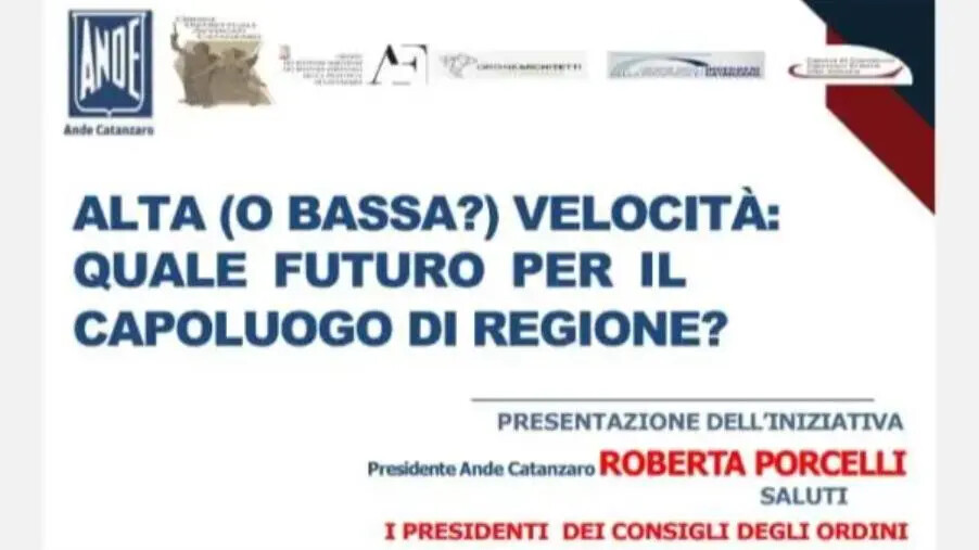 images "Alta (o bassa?) velocità: quale futuro per Catanzaro?": confronto alla Camera di Commercio di Catanzaro 