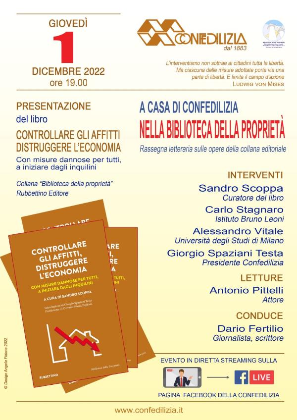 “Controllare gli affitti, distruggere l’economia“: al via la rassegna di Confedilizia images “Controllare gli affitti, distruggere l’economia“: al via la rassegna di Confedilizia