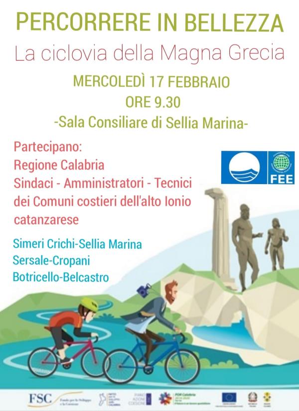 Ciclovia della Magna Grecia, domani a Sellia Marina la presentazione del progetto images Ciclovia della Magna Grecia, domani a Sellia Marina la presentazione del progetto
