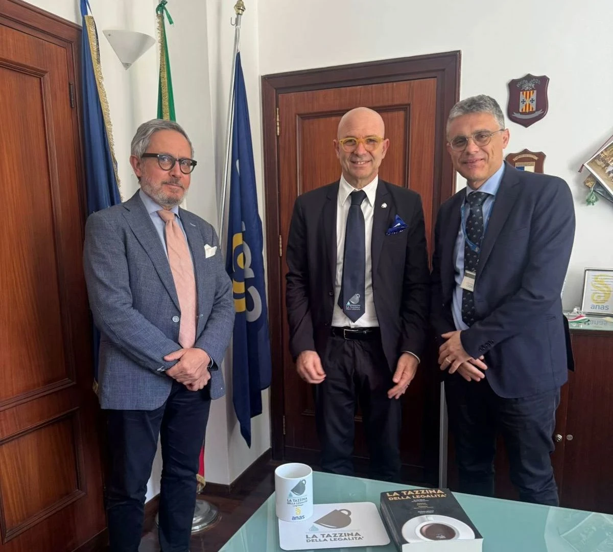 Catanzaro, la Tazzina della Legalità incontra ANAS Calabria:  Ponte Bisantis al centro del confronto