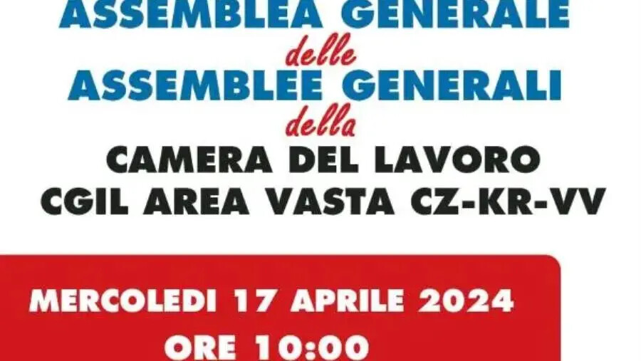 Sanità, sicurezza sul lavoro all'esame delle assemblee generali della Cgil Area Vasta di Catanzaro-Crotone-Vibo images Sanità, sicurezza sul lavoro all'esame delle assemblee generali della Cgil Area Vasta di Catanzaro-Crotone-Vibo