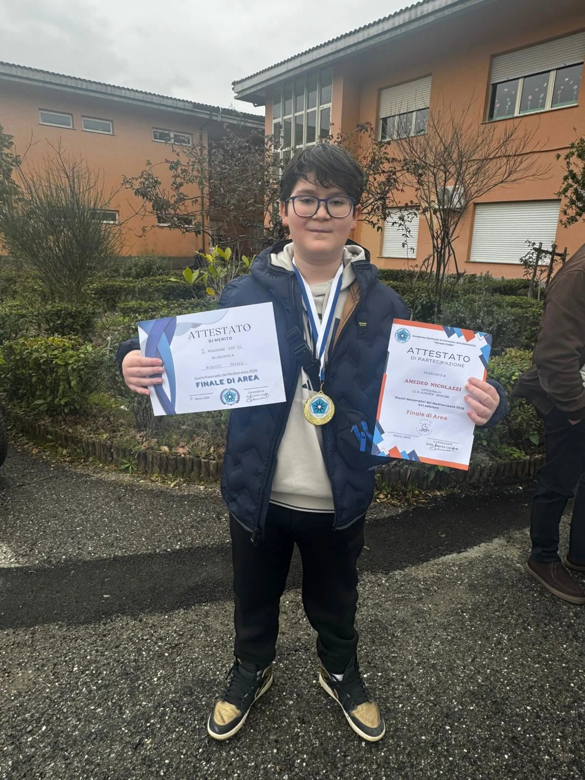 Giochi Matematici a Petilia Policastro, Amedeo Nicolazzi conquista il I posto alla finale 