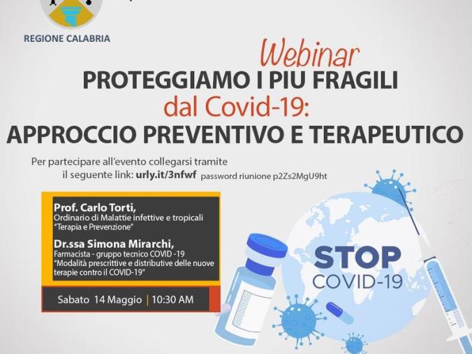 Covid, la Regione promuove un webinar sulle cure per i soggetti più fragili images Covid, la Regione promuove un webinar sulle cure per i soggetti più fragili