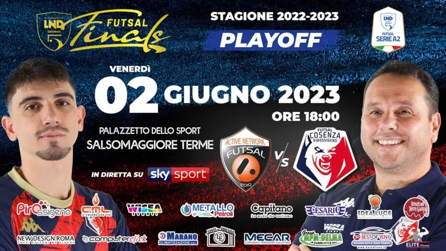 Futsal, Pirossigeno Cosenza per la storia: il 2 giugno si gioca la A in diretta su Sky Sport images Futsal, Pirossigeno Cosenza per la storia: il 2 giugno si gioca la A in diretta su Sky Sport