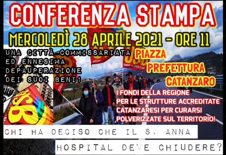 images Sant'Anna hospital. Mercoledì l'Usb scende di nuovo in piazza per tutelare il diritto alla salute 