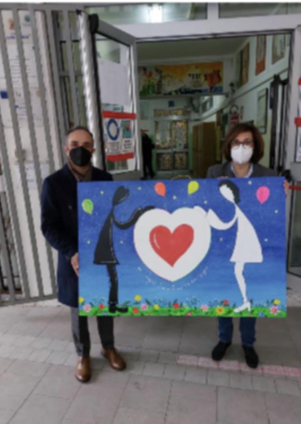 images Atti vandalici alla Patari-Rodari di Catanzaro, il regalo dell’artista Fabio Mazzitelli agli alunni 